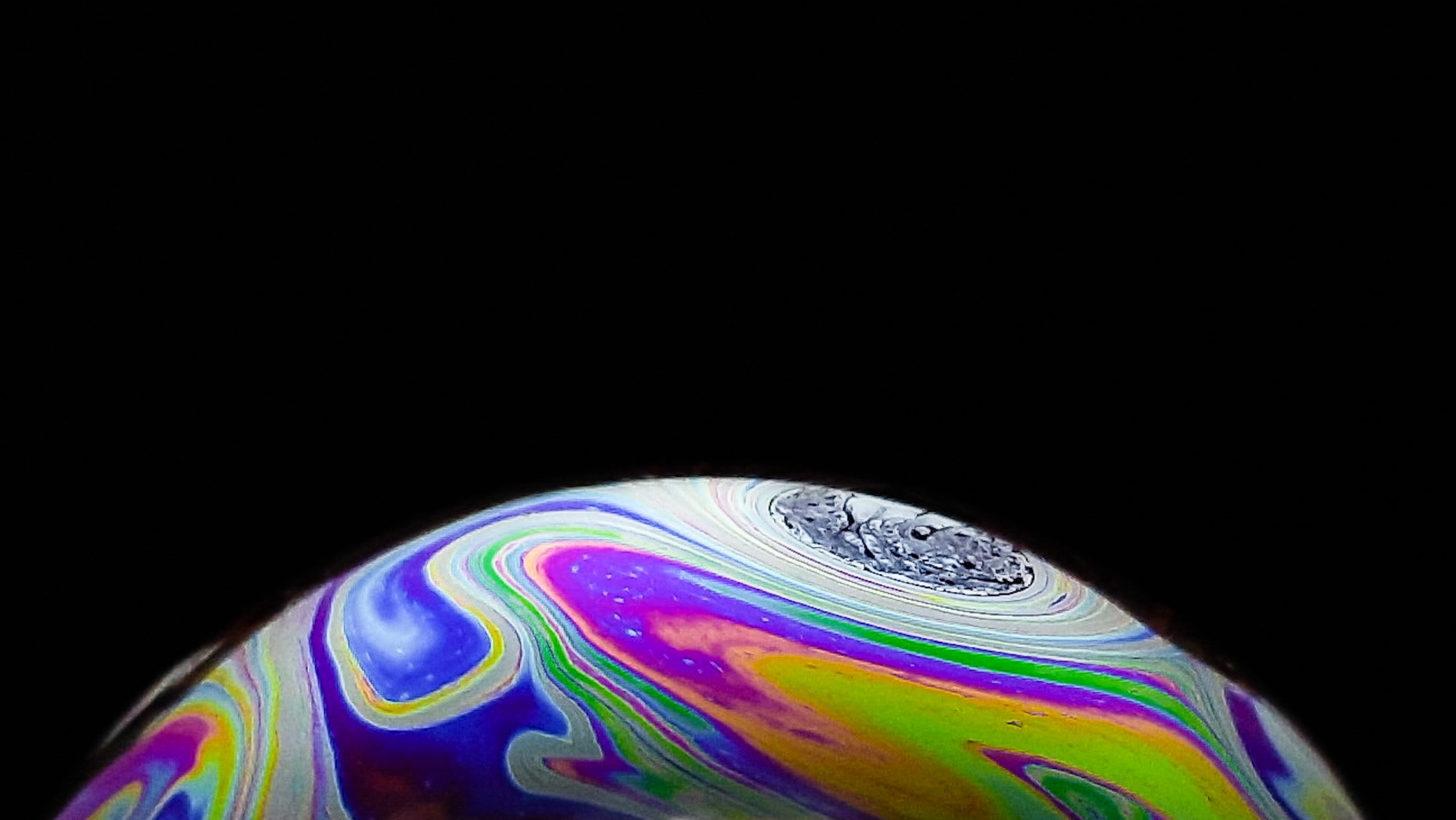 Pattern of a soap bubble