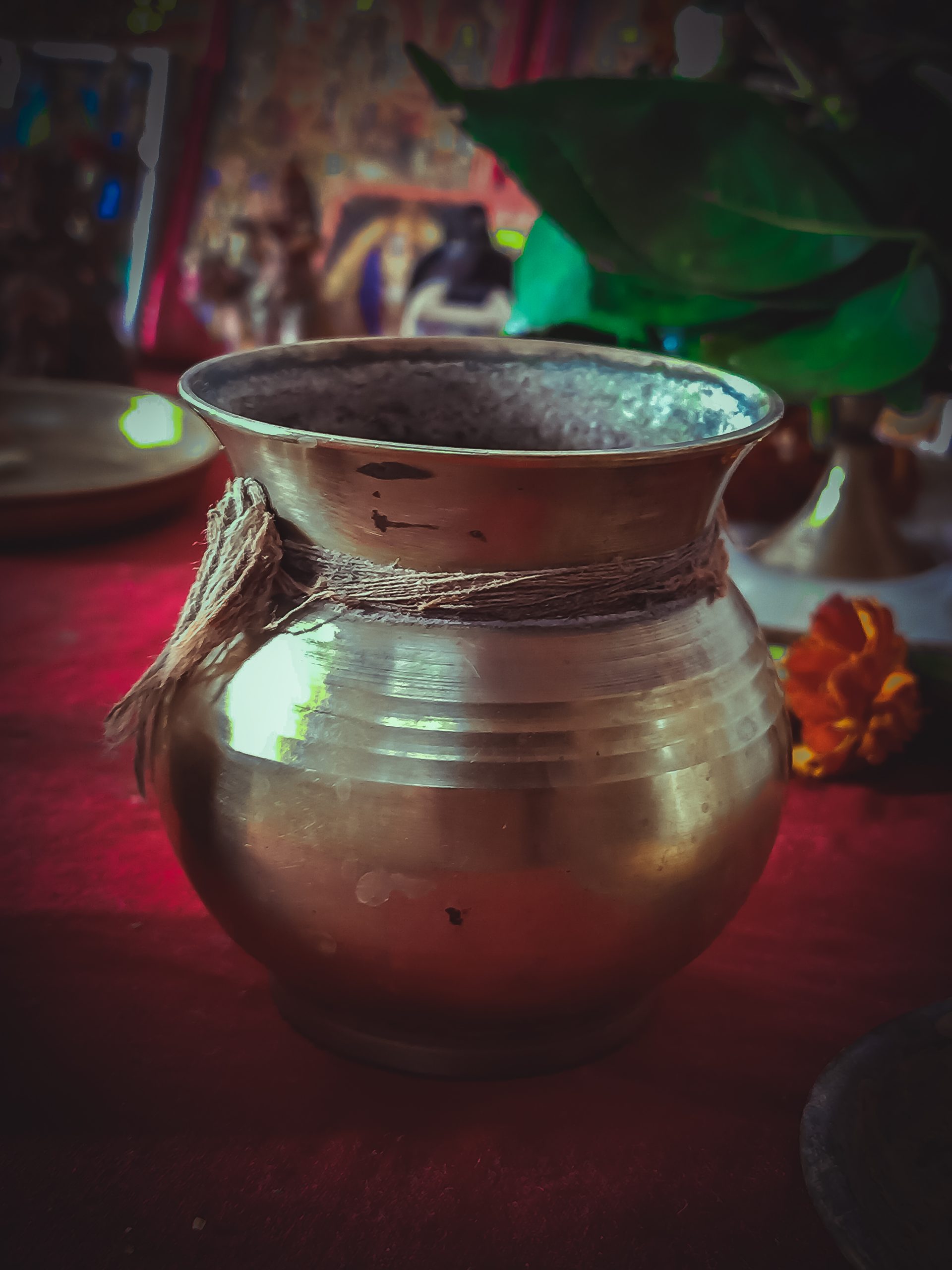 Ewer with a holy water on a religious event