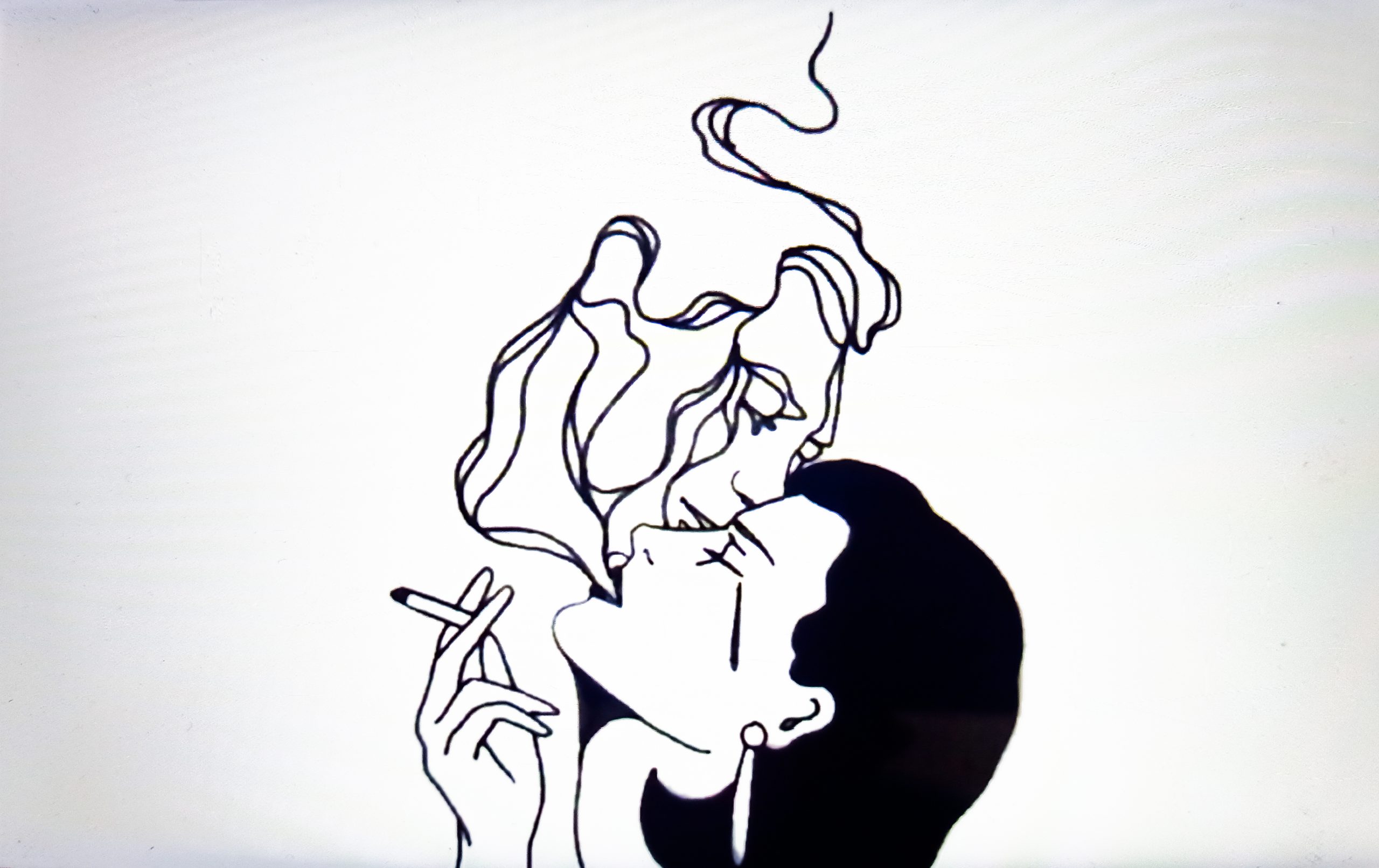 Women smoking Illustration