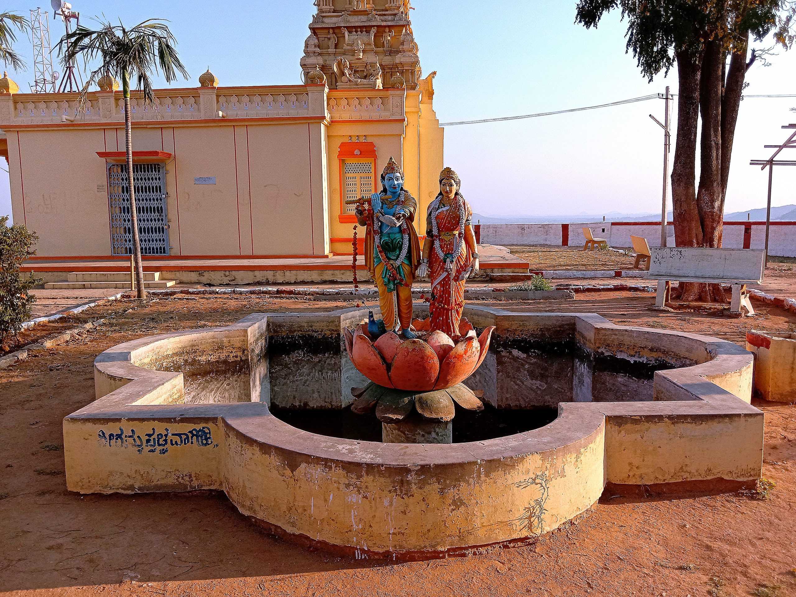 god statue at temple