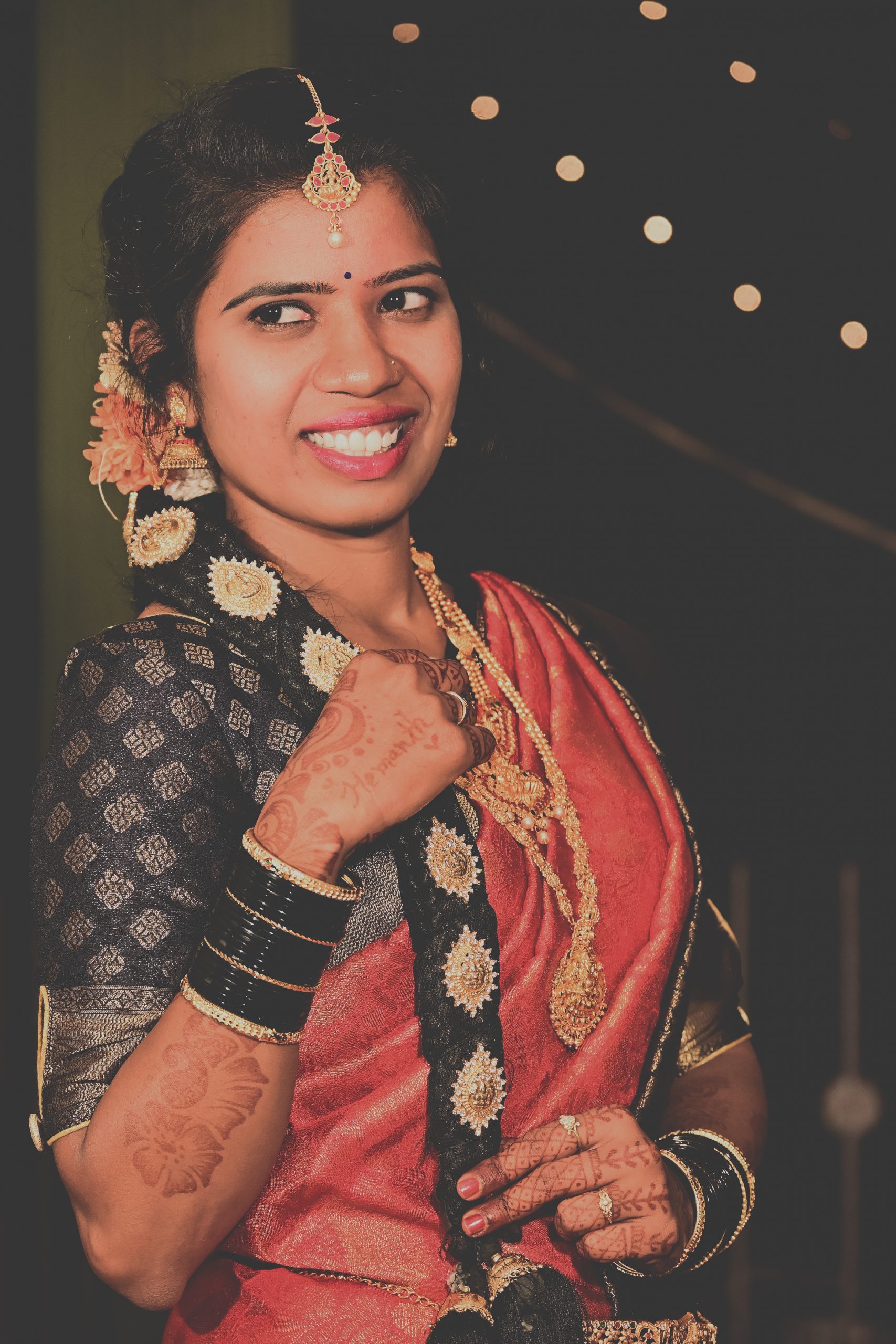 A happy Indian woman