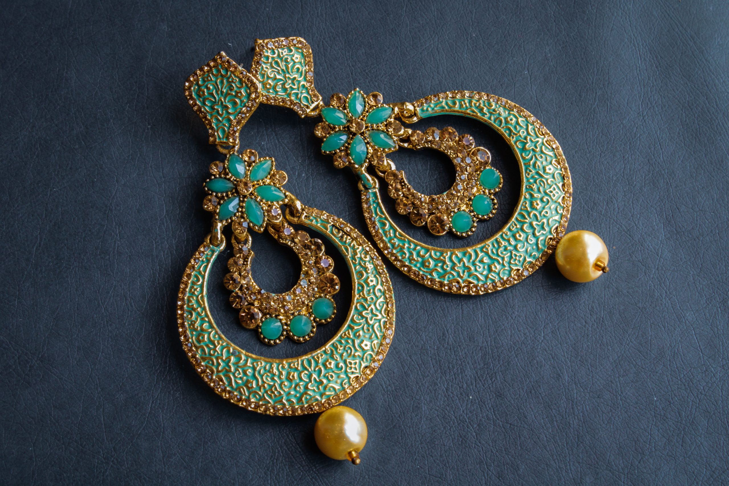 A pair of earrings