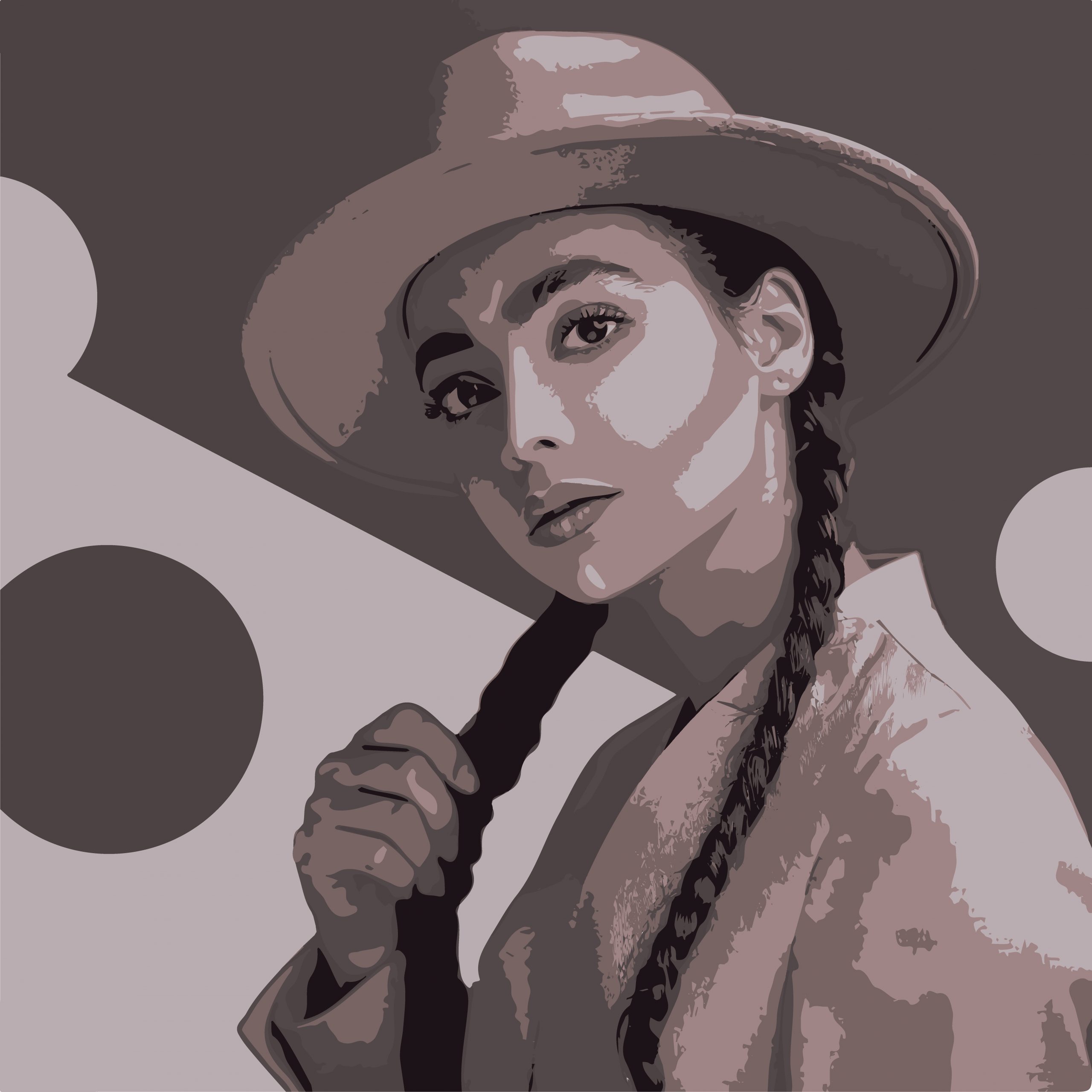 Portrait illustration of a girl