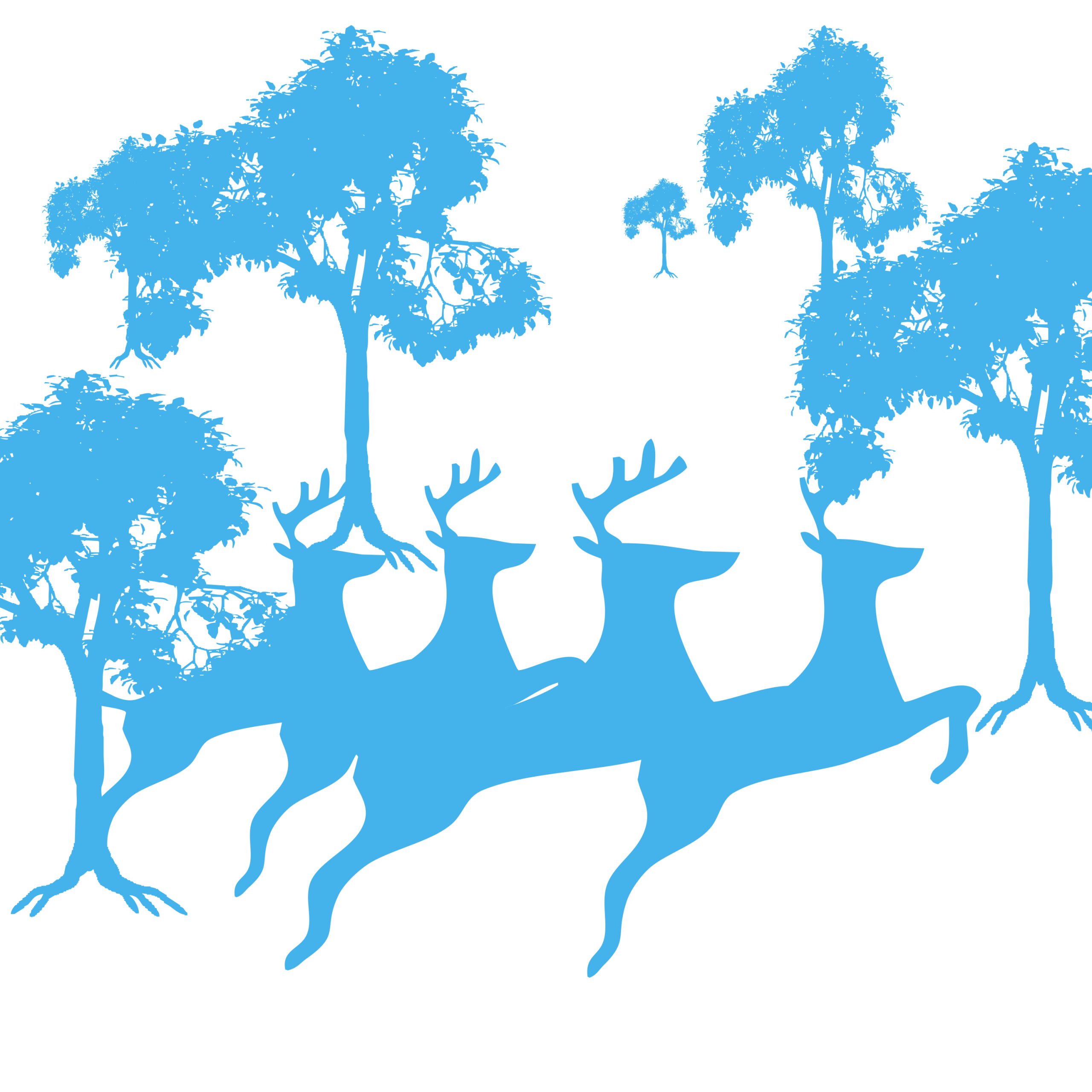 Deer and tree painting