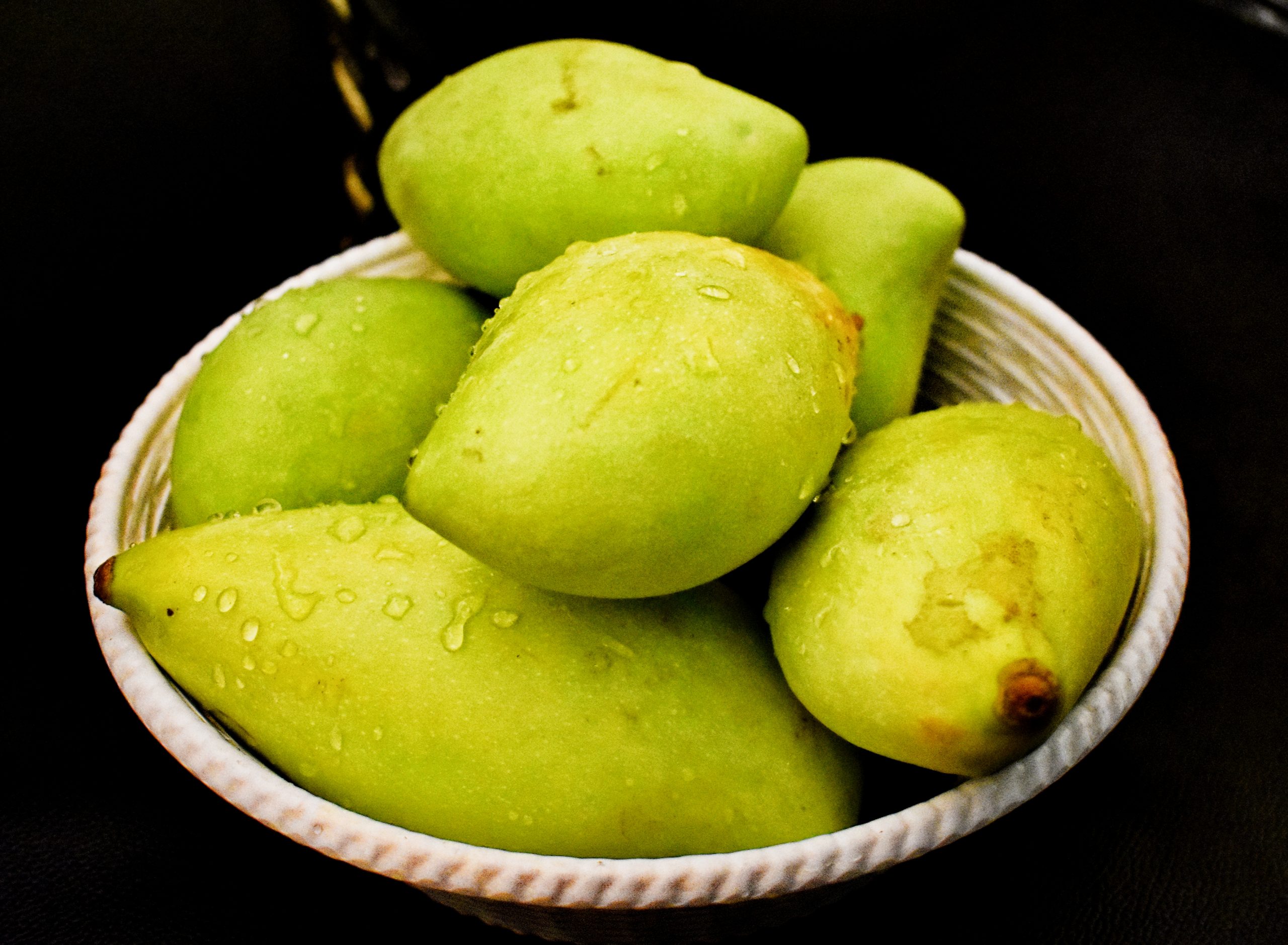 Mangoes in basket