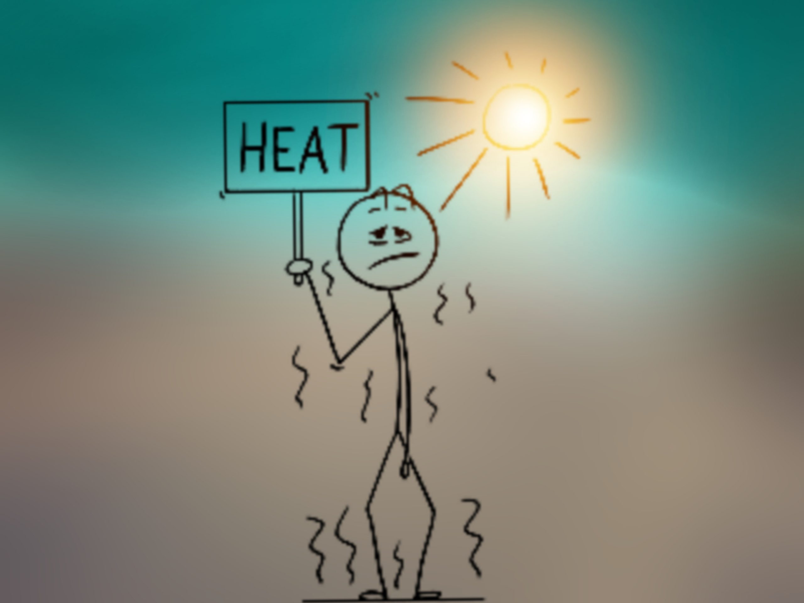 Heat on illustration