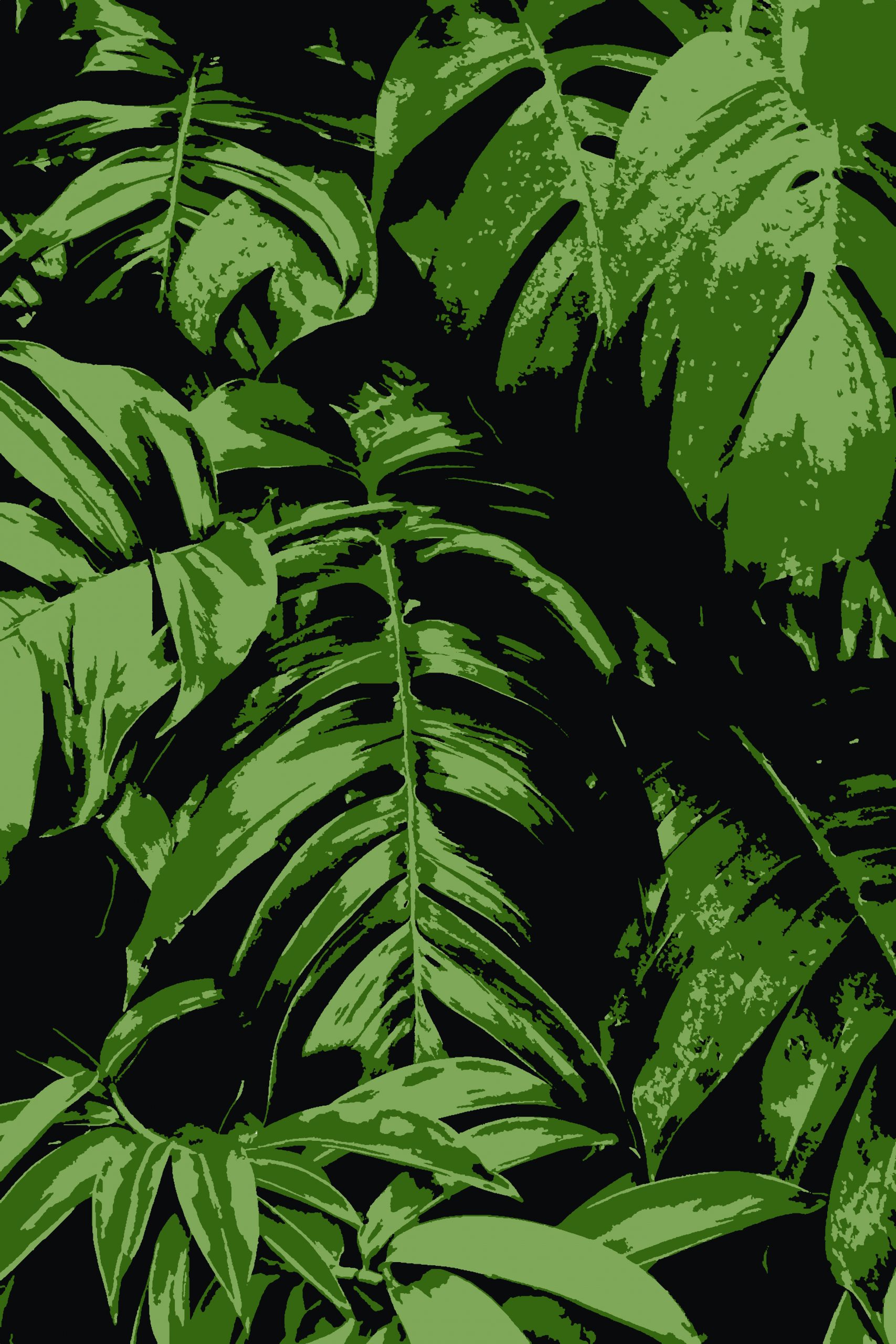 Illustration of green branches