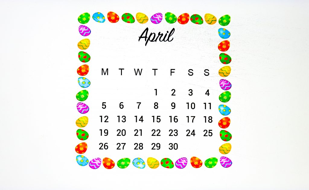 April month Calendar - PixaHive