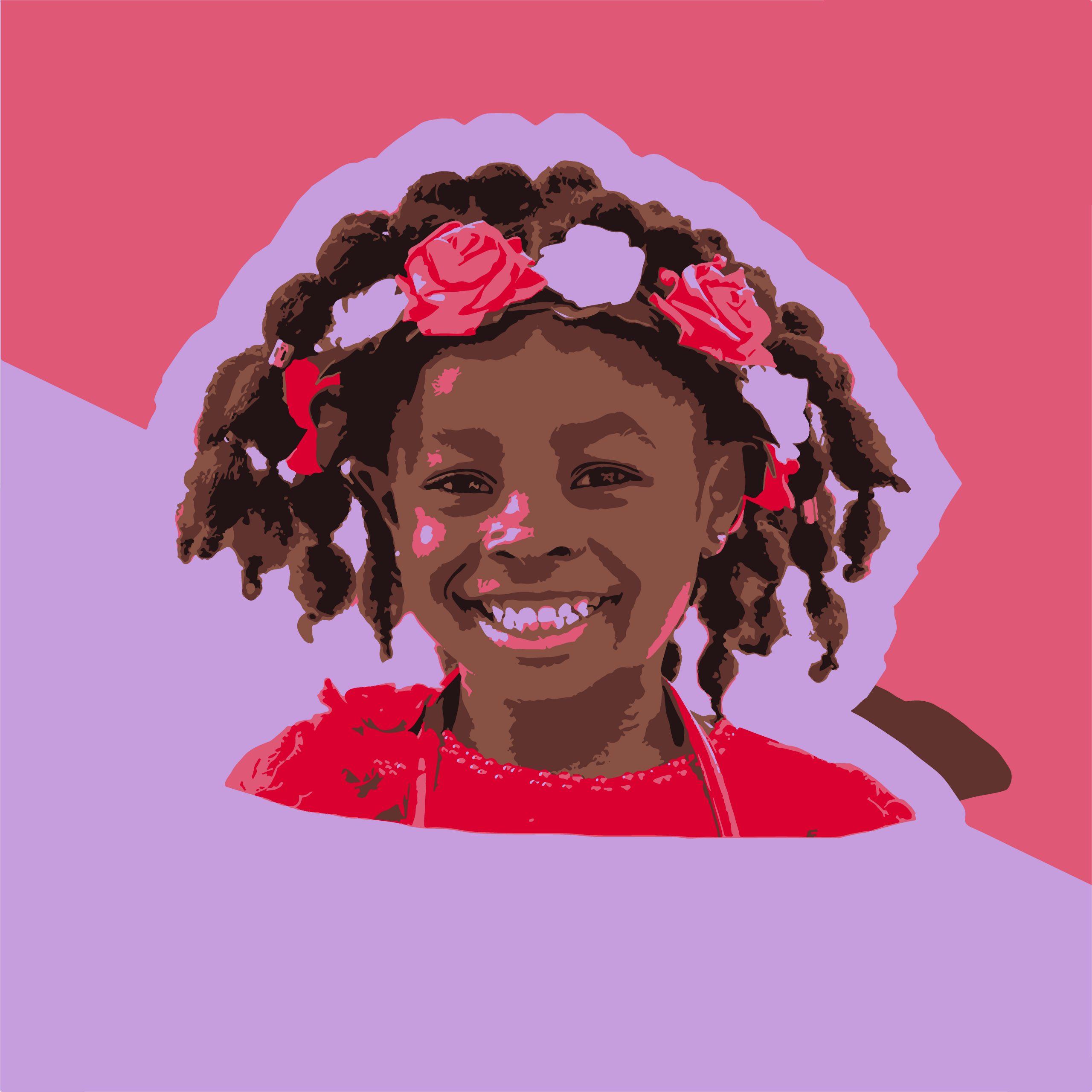 Illustration of a happy child