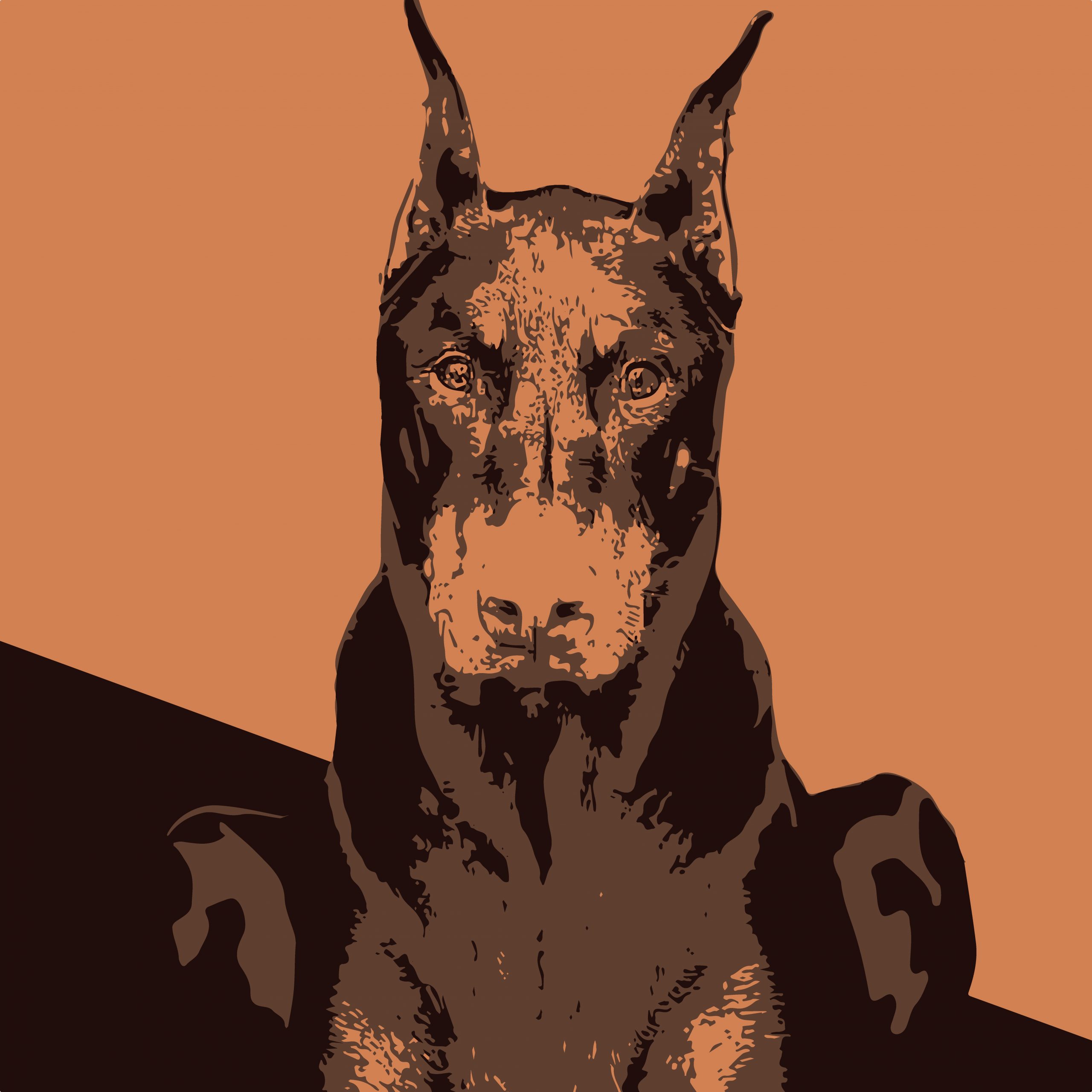 Illustration of guard dog