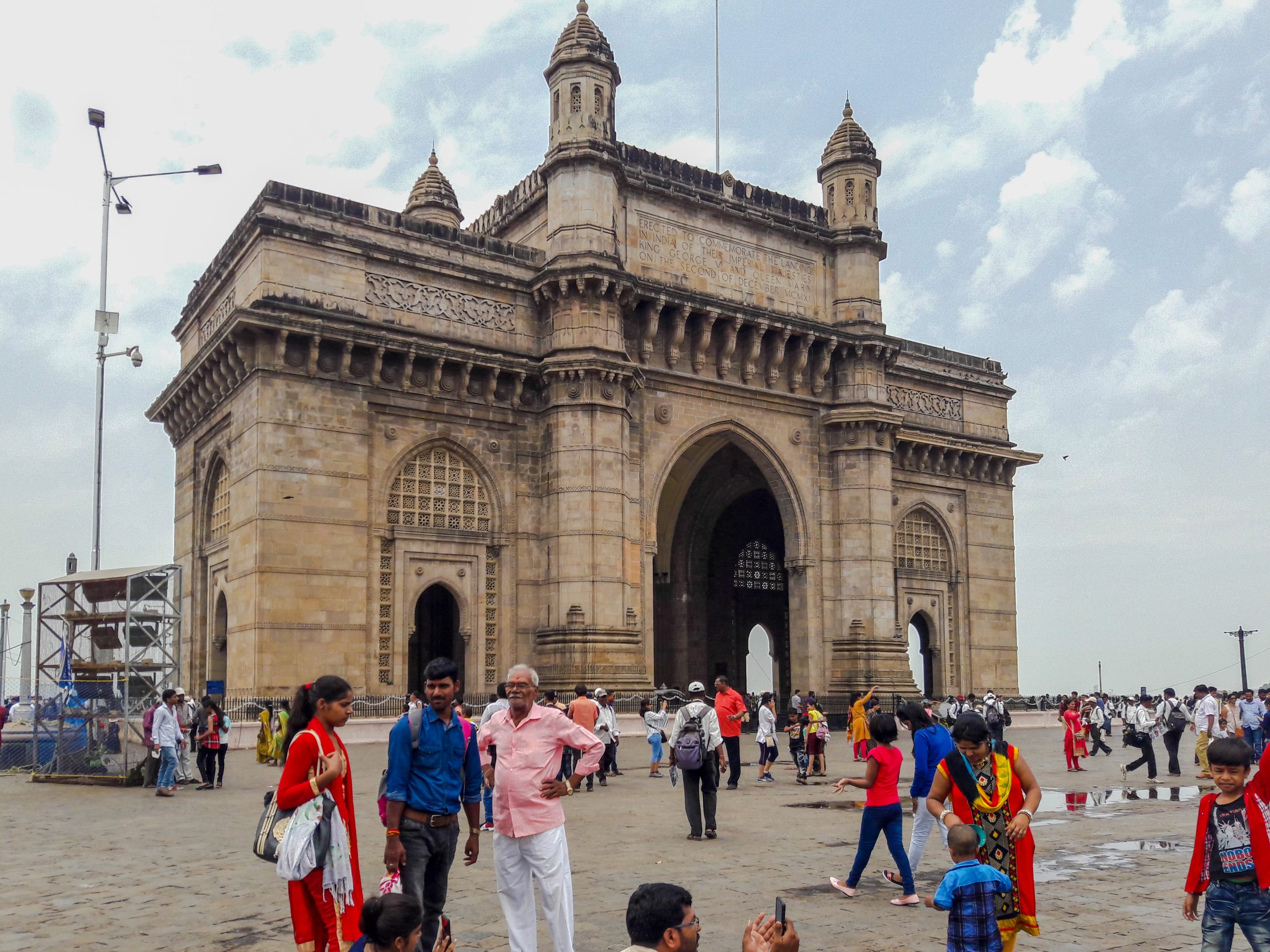 People near Gateway of India in Mumbai