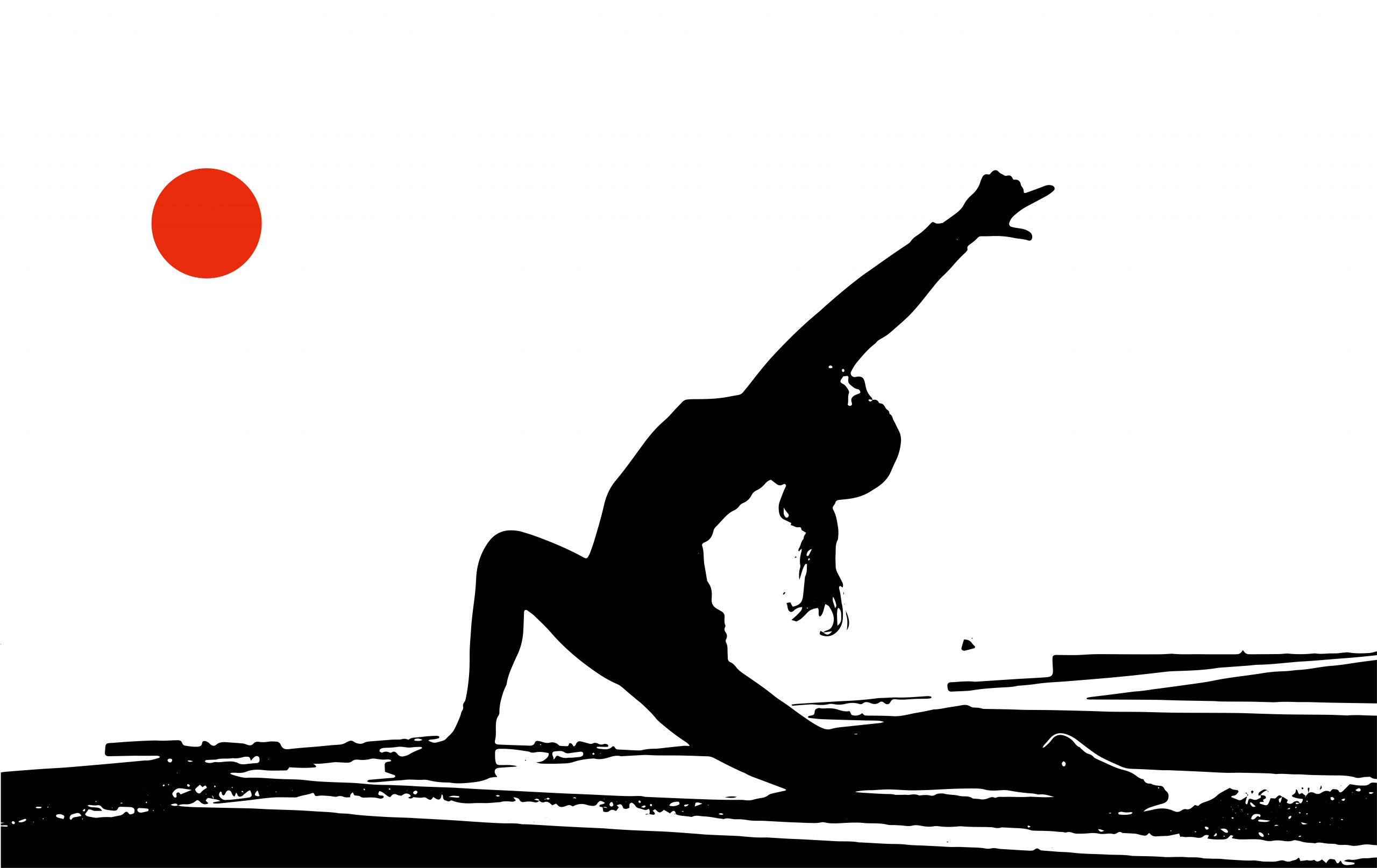Yoga pose illustration