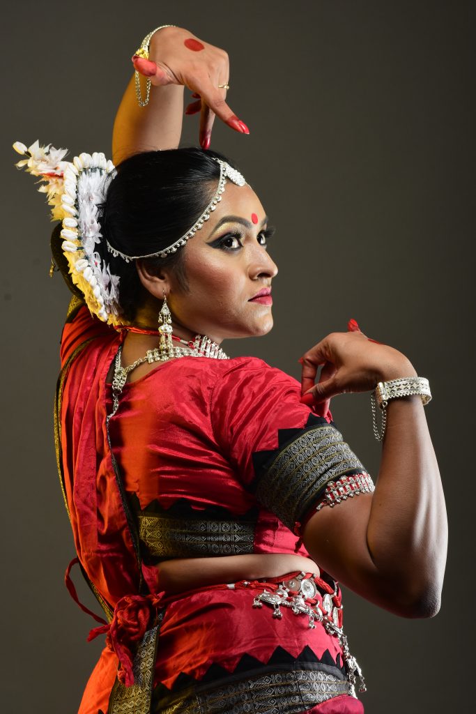 Bharatnatyam Dancer In Trinetra Pose During Her Performance On A Dark  Background High-Res Stock Photo - Getty Images