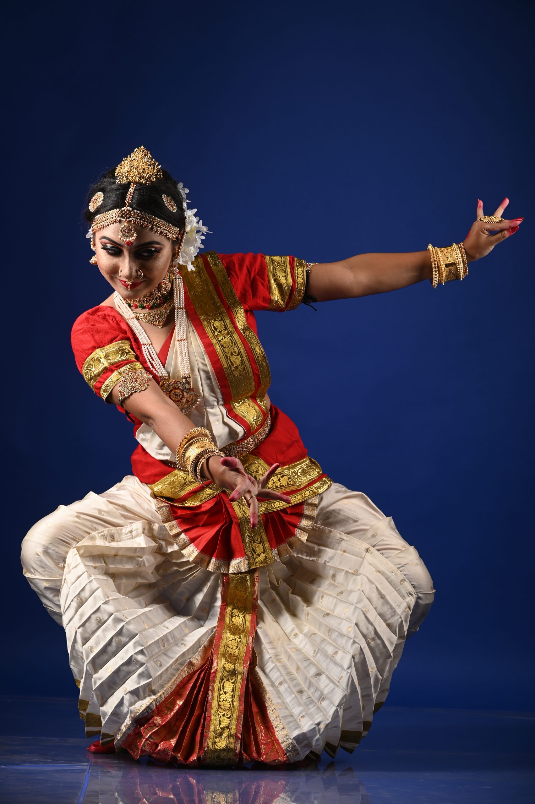 Dancer doing Bharatanatyam
