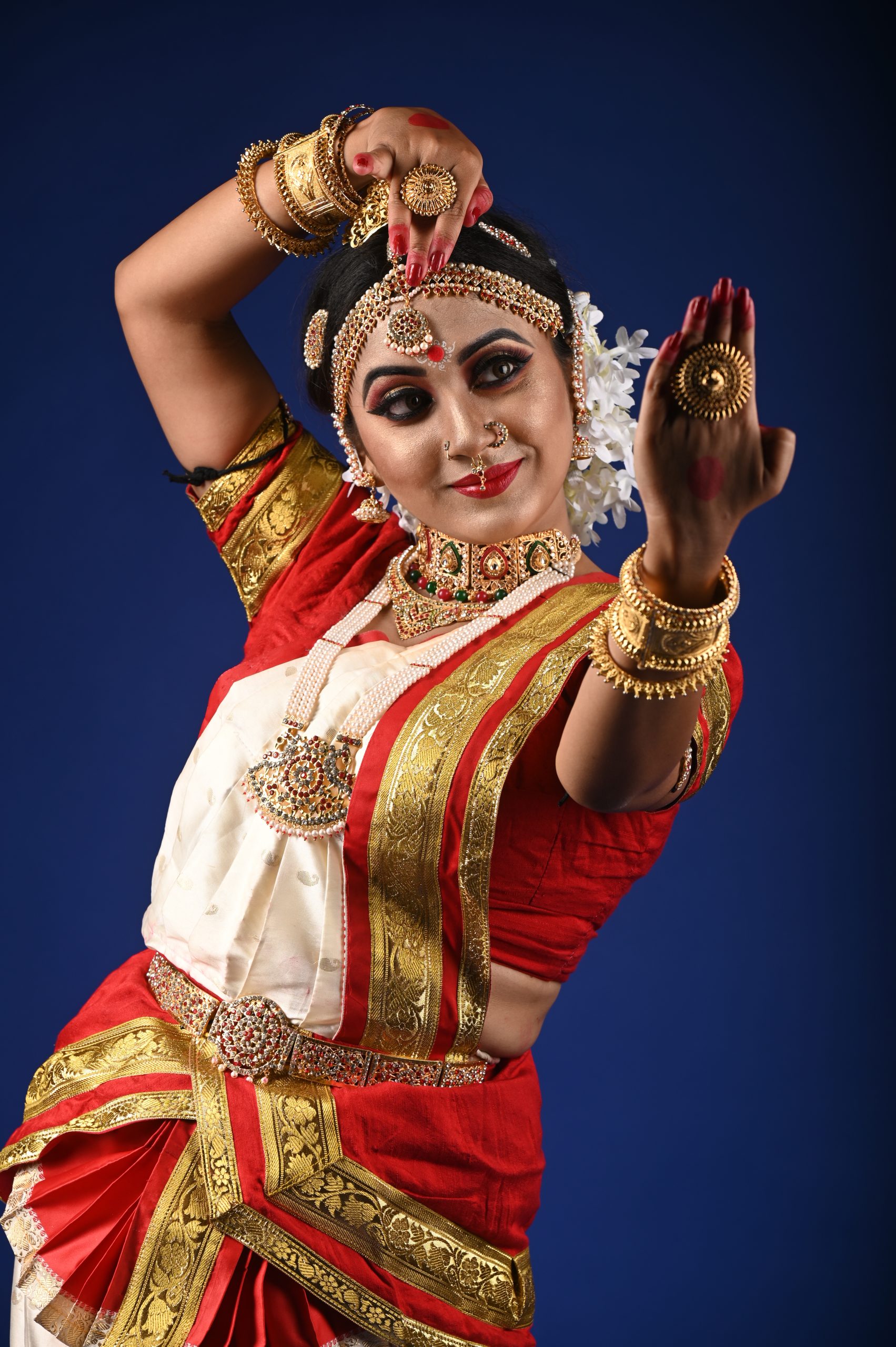 Dancer showing her expressions
