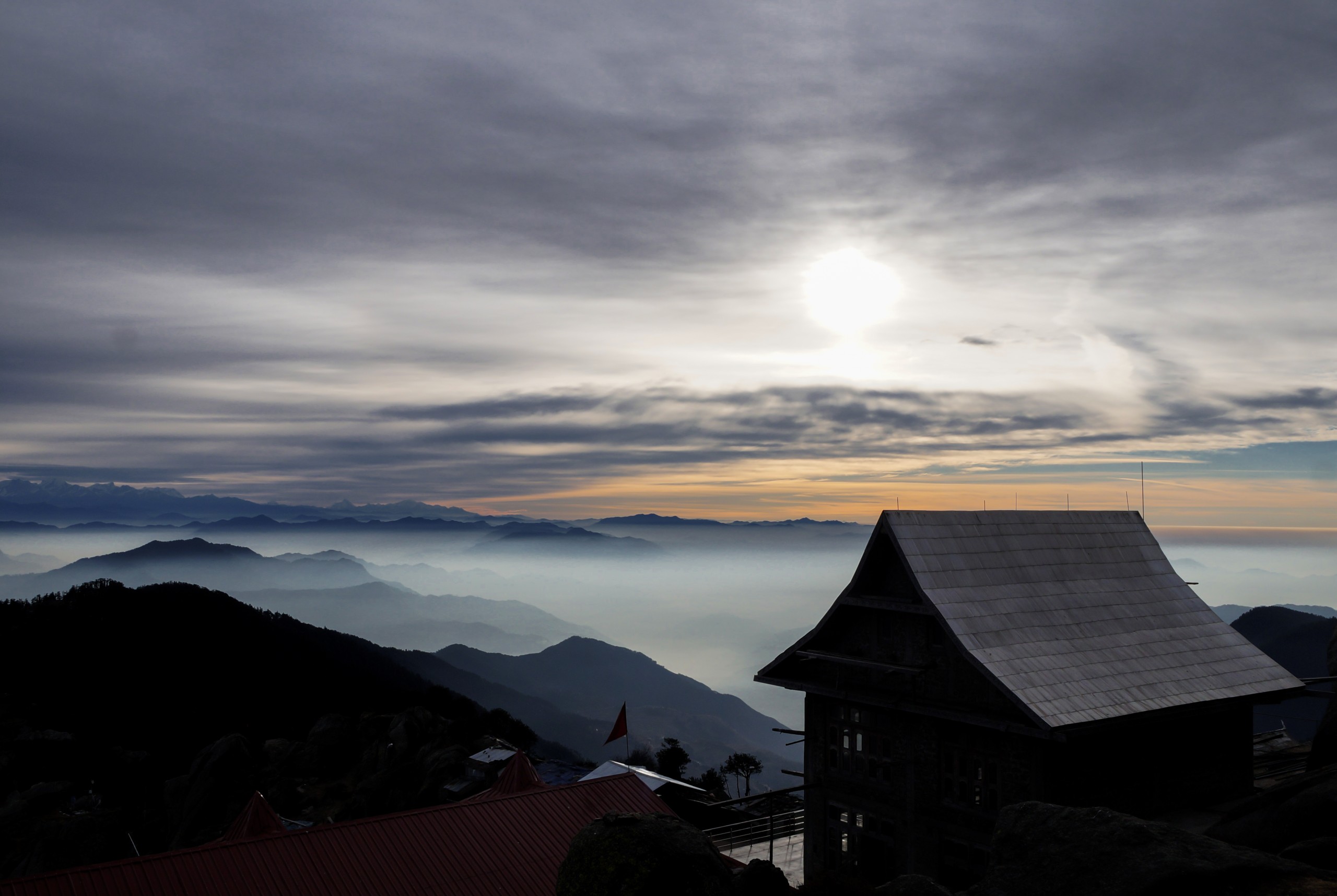 Beautiful Mountains and Hut